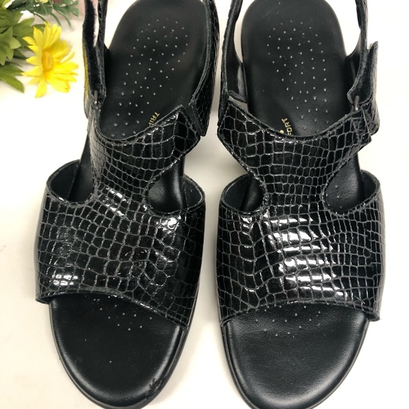 SAS Womens Suntimer Slingbacks Black Patent Leather Size 9.5 M - Picture 12 of 16